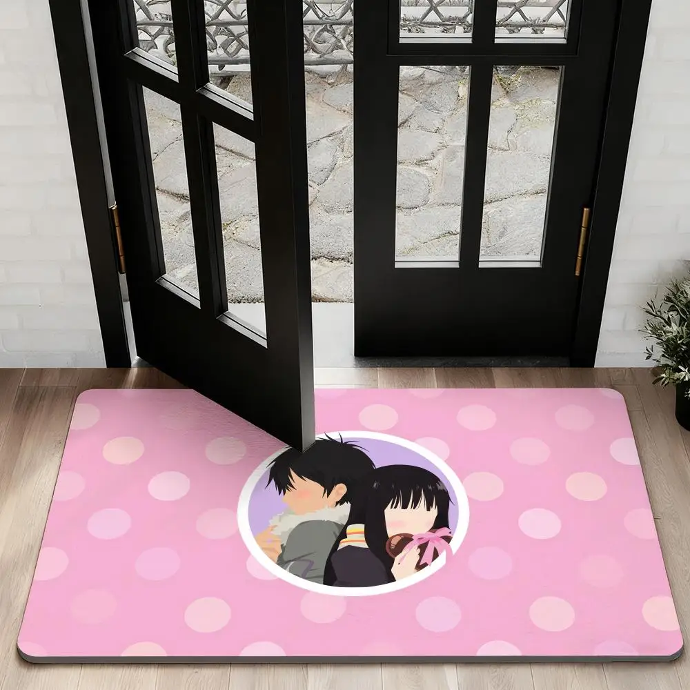 

K-Kimi Ni TodokeS Anime Floor Mat Diatom Bath Mat Absorbent Quick Dry Non-Slip TPR Backing Soft Plush Draining Rugs