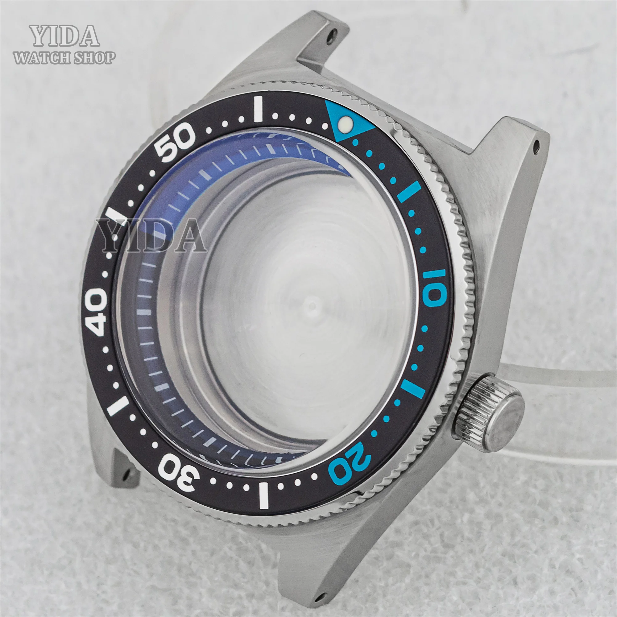 62MAS Diving 40mm Mod Watch Case Bubble Sapphire Glass Stainless Steel 30ATM Waterproof Fit NH34 NH35 NH36 Movement Accessories