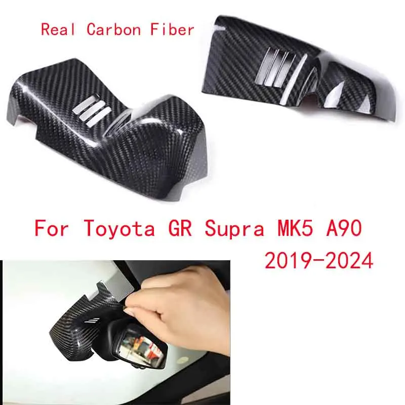 For Toyota GR Supra MK5 A90 2019-2024 real carbon fiber automobile mirror protection cover panel