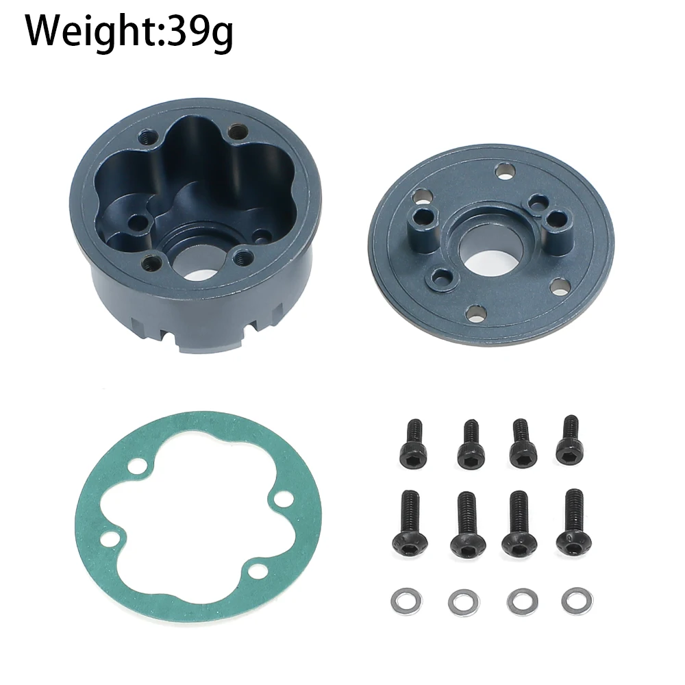 OKHL 4 Colors Aluminum Center Diff Case with Steel Input Planetary Gears Pins Bearing Rebuild Kit for ARRMA 57T 0.8MOD Mojave 4S