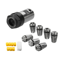 7Pcs ER11 1-7mm Spring Collets with ER11A 5mm Motor Shaft Holder Extension Rod