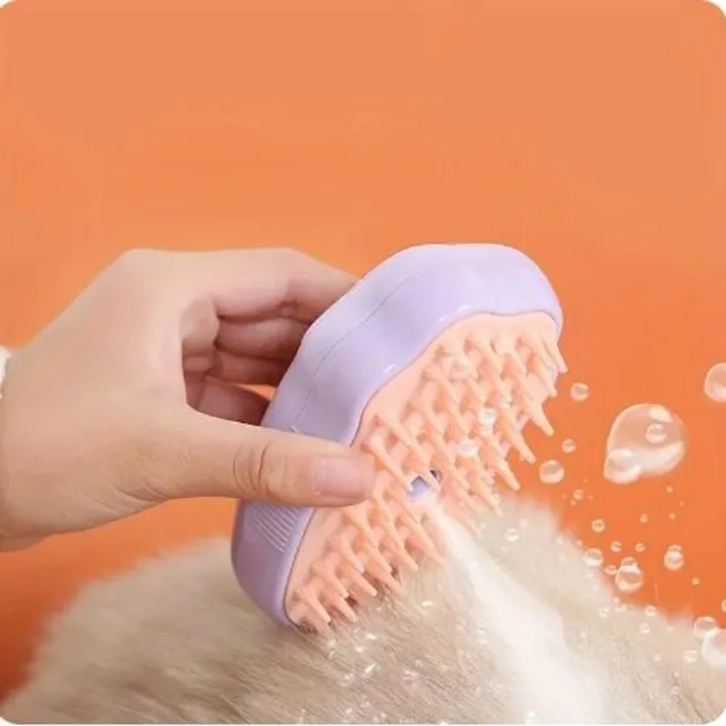 Pet Steam Beauty Comb Cleanable Floating Hair Remove Tangled Hair No Need To Take A Shower Universal For Cat And Dog