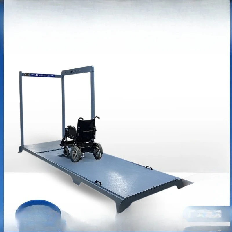 Chair car over the ditch, over the threshold testing machine, electric wheelchair, car obstacle ability testing machine