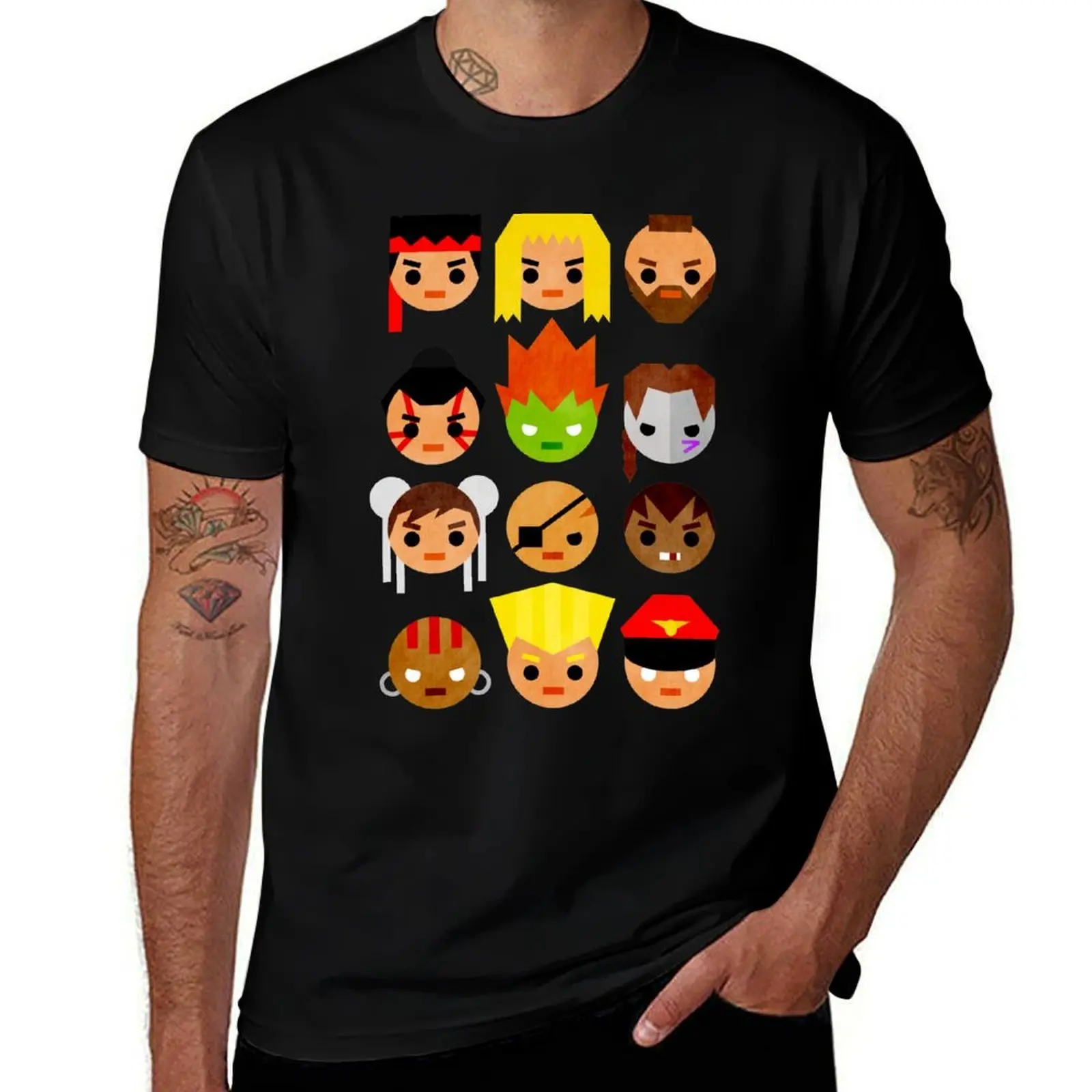 

Mini Fighter 2 Street T-Shirt Work Wear Simple Tee Shirt