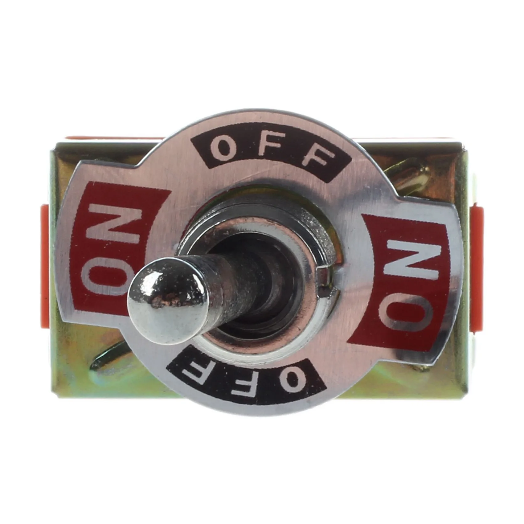Y39A-3X AC 250V 15A Latching 3 Way On-Off-On Single Pole Double Throw Toggle Switch Orange