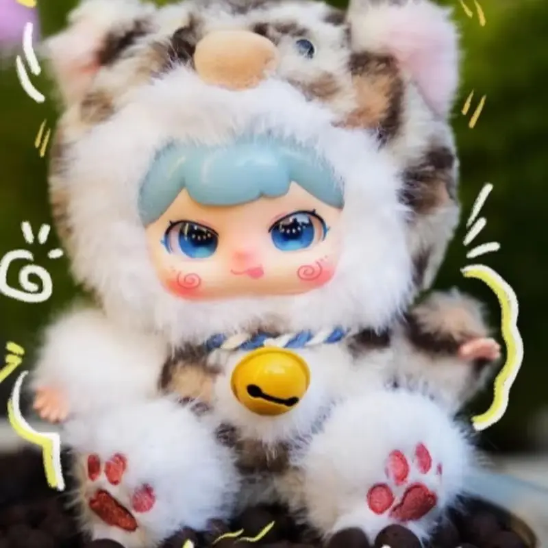 เด็กใหม่สาม PUFUFU Fortune Bell Series ตุ๊กตากล่องตาบอดกระเป๋าจี้น่ารักการ์ตูนประณีตของเล่น Surprise ของขวัญกล่องลึกลับ