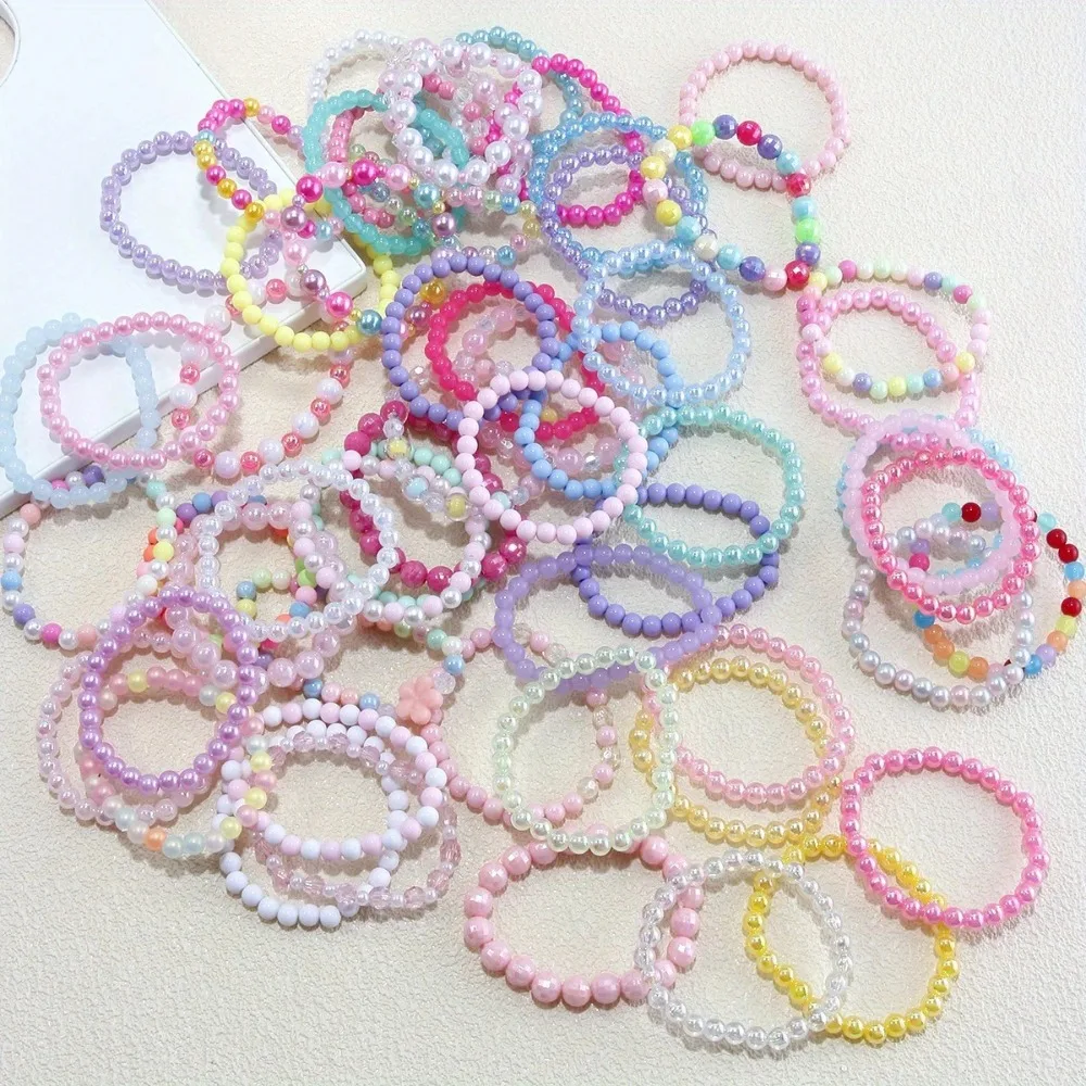 10-100Pcs Colorful Beaded Bracelet Birthday Party Favors Pinata Gift Bag Filler Back To School Christmas Wedding Guest Gifts view 6