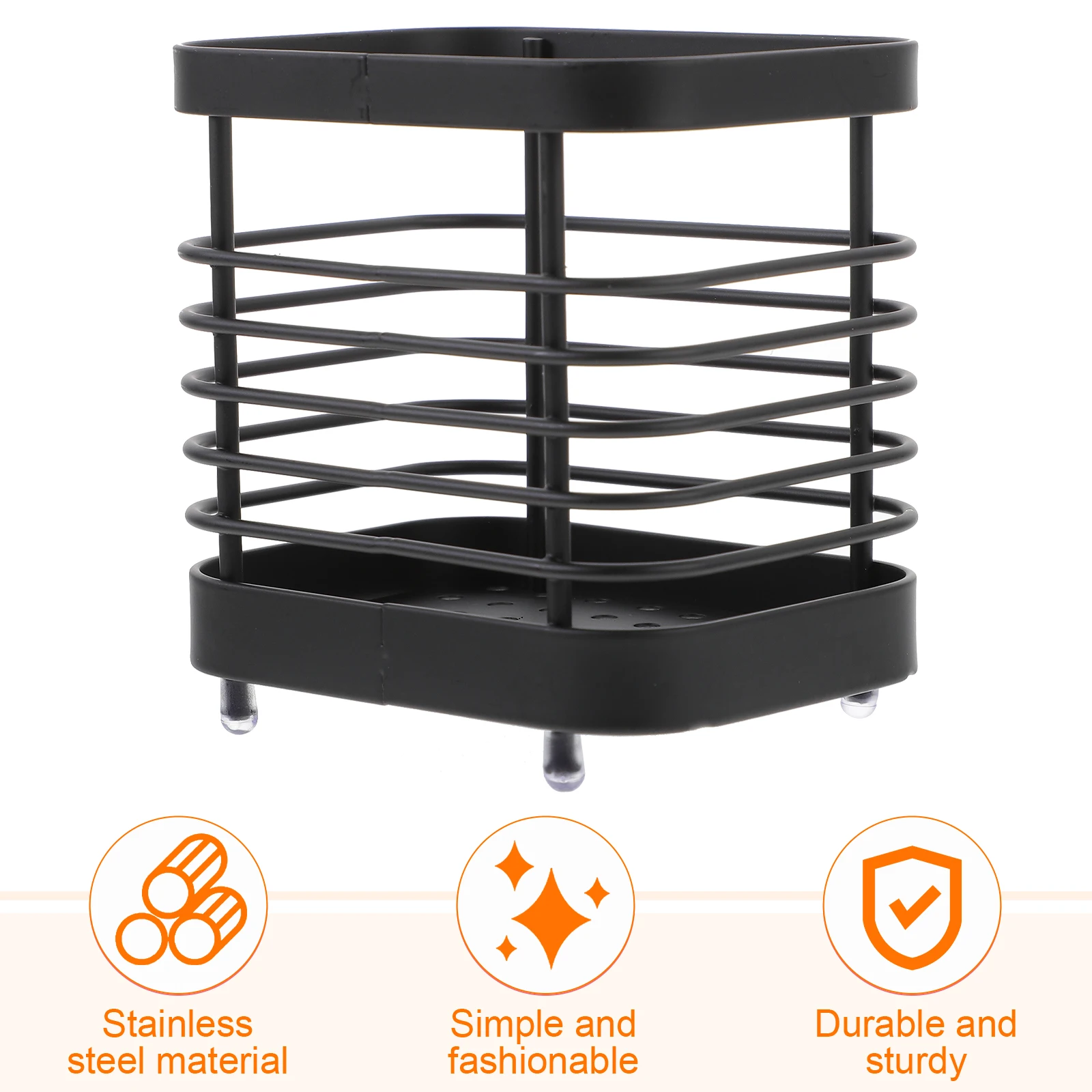 

Space-saving Chopstick Holder Stainless Steel Utensil Draining Rack Compact Kitchen Storage Organizer Dishwasher Cutlery Drying
