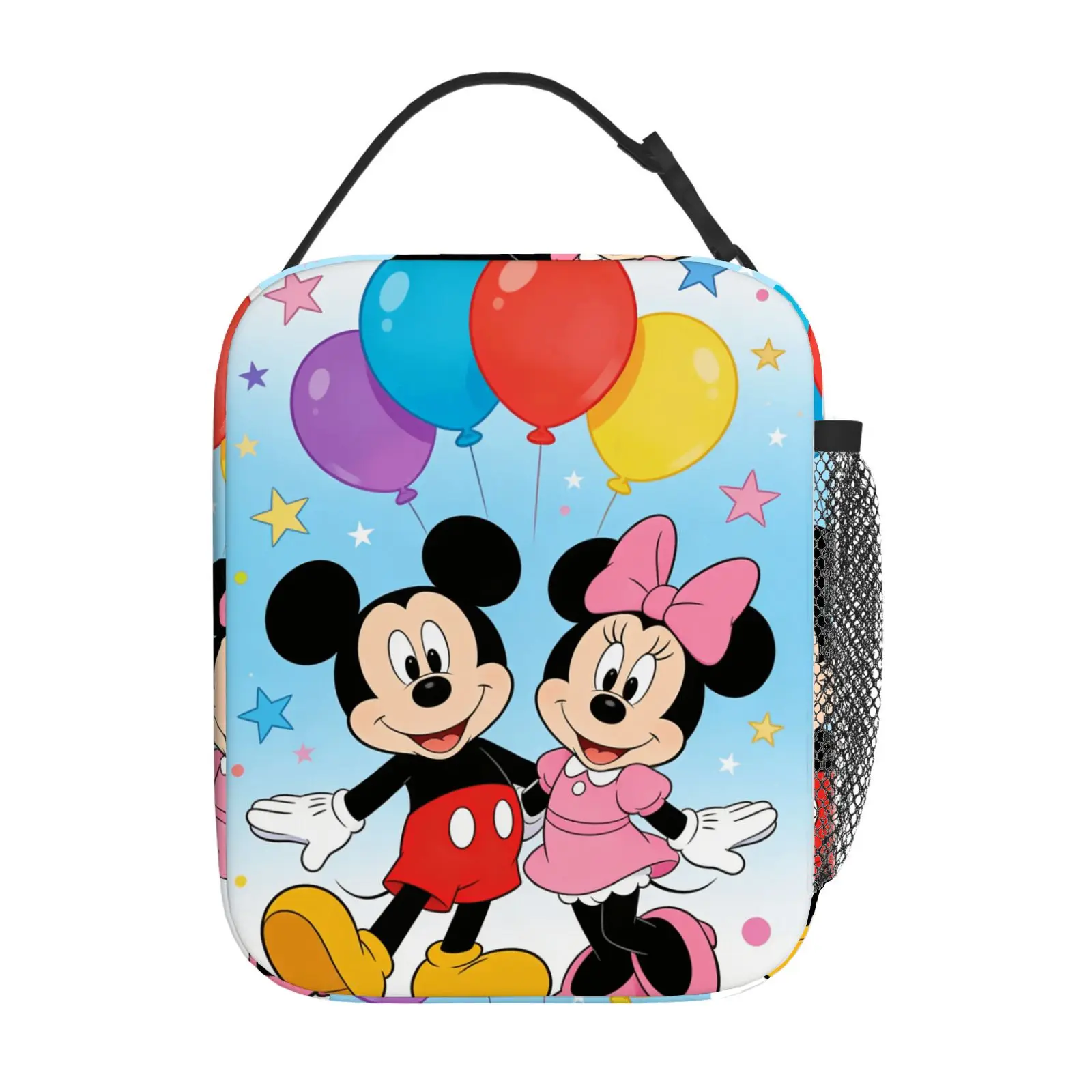 

1pc Mickey mouse and Minnie mouse theme cute lunch bag, suitable for casual daily application, commuter lunch bag, gift