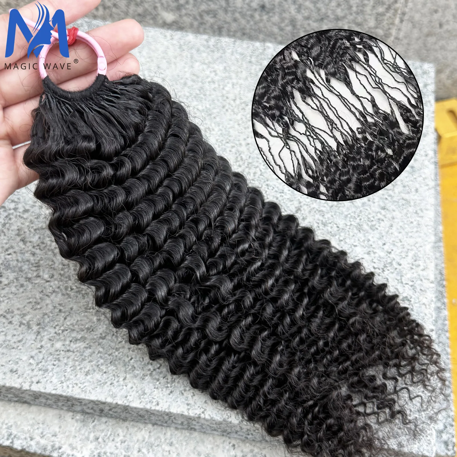 100 جرام/حزمة 14-20 بوصة وصلات شعر بشري أفرو غريب مجعدة مفصولة مسبقًا بدون عقدة شعر كروشيه لسهولة التركيب