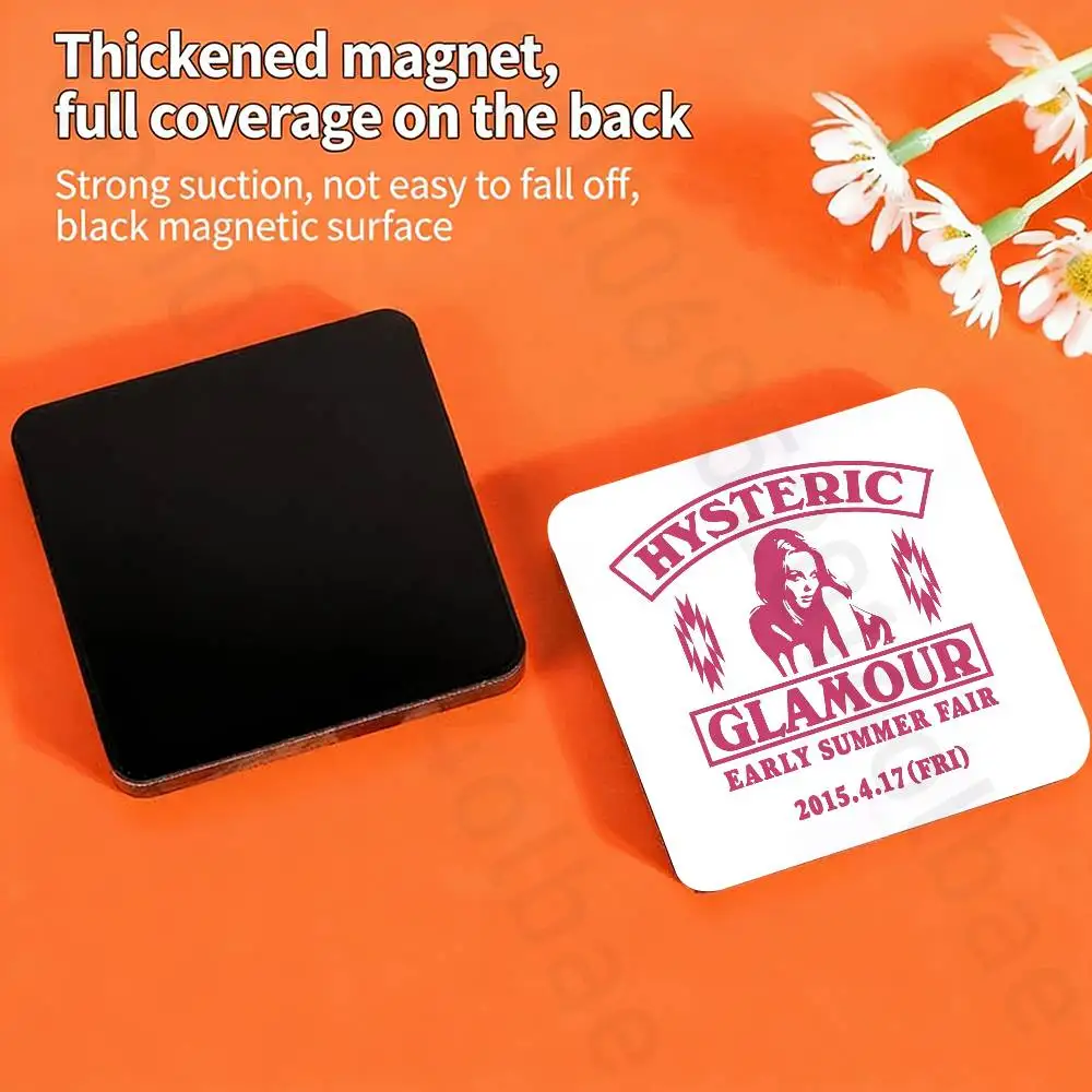 Fashion H-Hysteric Glamour Fridge Magnets Round Magnetic Refrigerator Decoration Memorial Gifts Wedding Favors