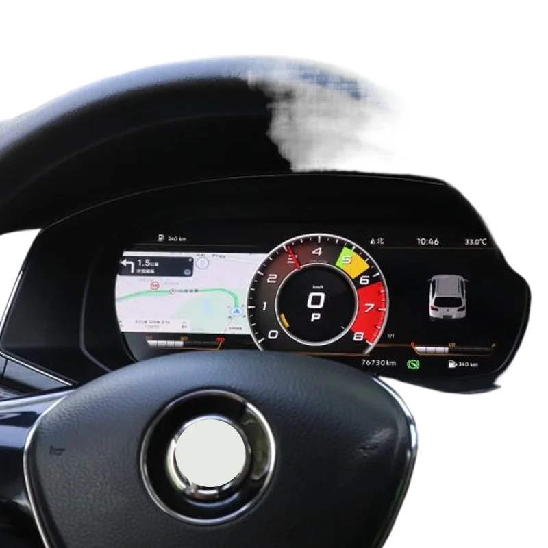 

Linux System 12.3 Inch Car Lcd Instrument Cluster Digital Speedometers Dashboard For VW Golf 7 MK7 B8 CC Panel