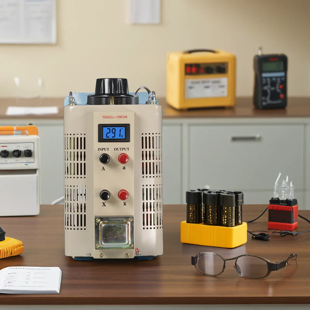 Bild 3: TDGC 220 V 10 kVA einstellbarer Spannungsregler, ein- und dreiphasiger variabler Transformator, Kupfermaterial, 50 Hz Frequenz, SVC-Nutzung