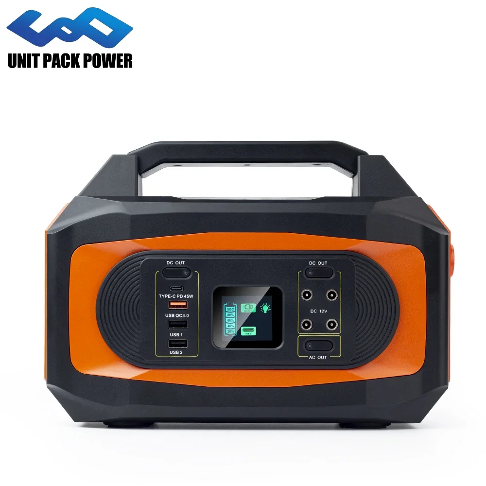 500w Solar Generator 220v 407wh Lithium 18650 Rechargeable Portable Battery Power Station Power Bank For Home And Camping