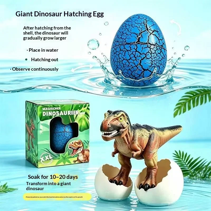 Magischer Dinosaurier Hatching Egg Water Growing Dinosaur Toy Simulation Silicone Decompression Interactive Party Game Gift