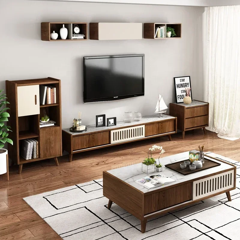 

for Wholesale Classical Simple Living Room Furniture Matching Side Cabinet Wooden Tv Stand Set