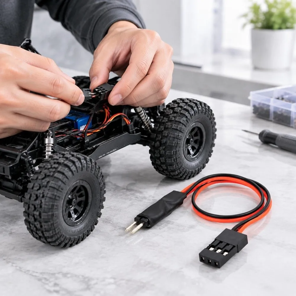 with 175mm Wire RC LED Light Controller Switch 5V-7V Three Lighting Modes Three Modes Light Controller Switch Toy Car Parts