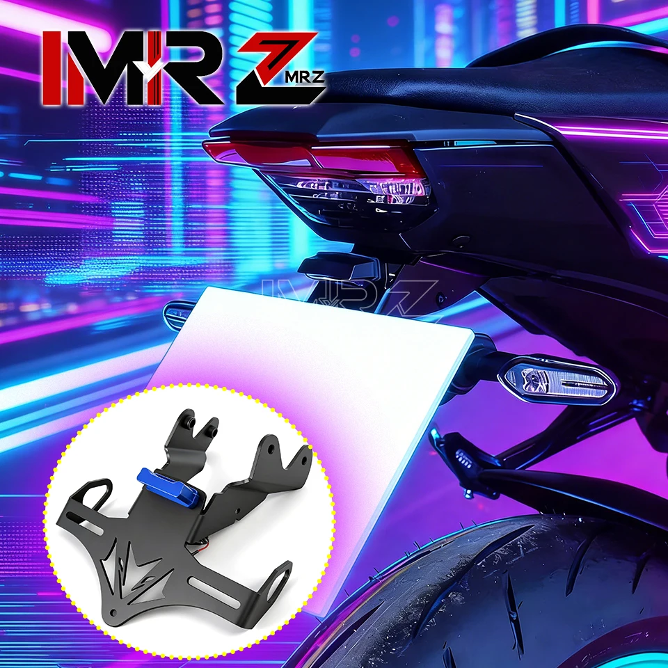 Motorcycle Rear License Plate Holder Bracket Tail Tidy Fender Parts For YZFR9 YZF-R9 MT09 MT-09 SP MT09SP 09SP 2024 2025 2026