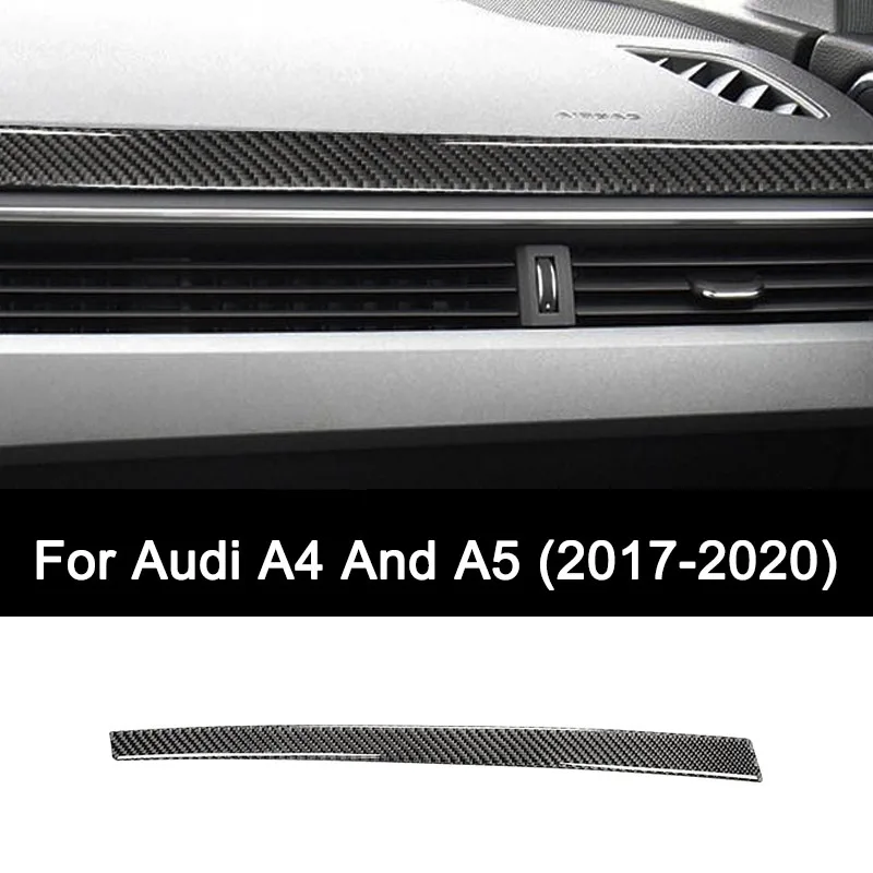 

For Audi A4 and A5 2017-2020 (B9 F5) Premium Carbon Fiber Car Co-pilot Instrument Panel Sticker, Interior Auto Accessories