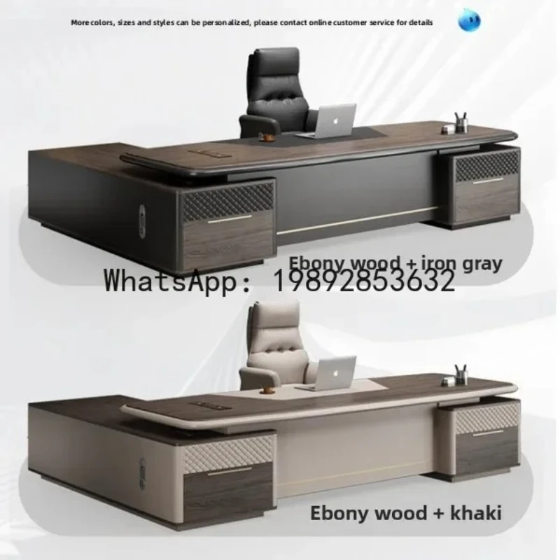 T20- High-end Office Manager Desk and Chair Set Simple Modern Executive Desk Furniture