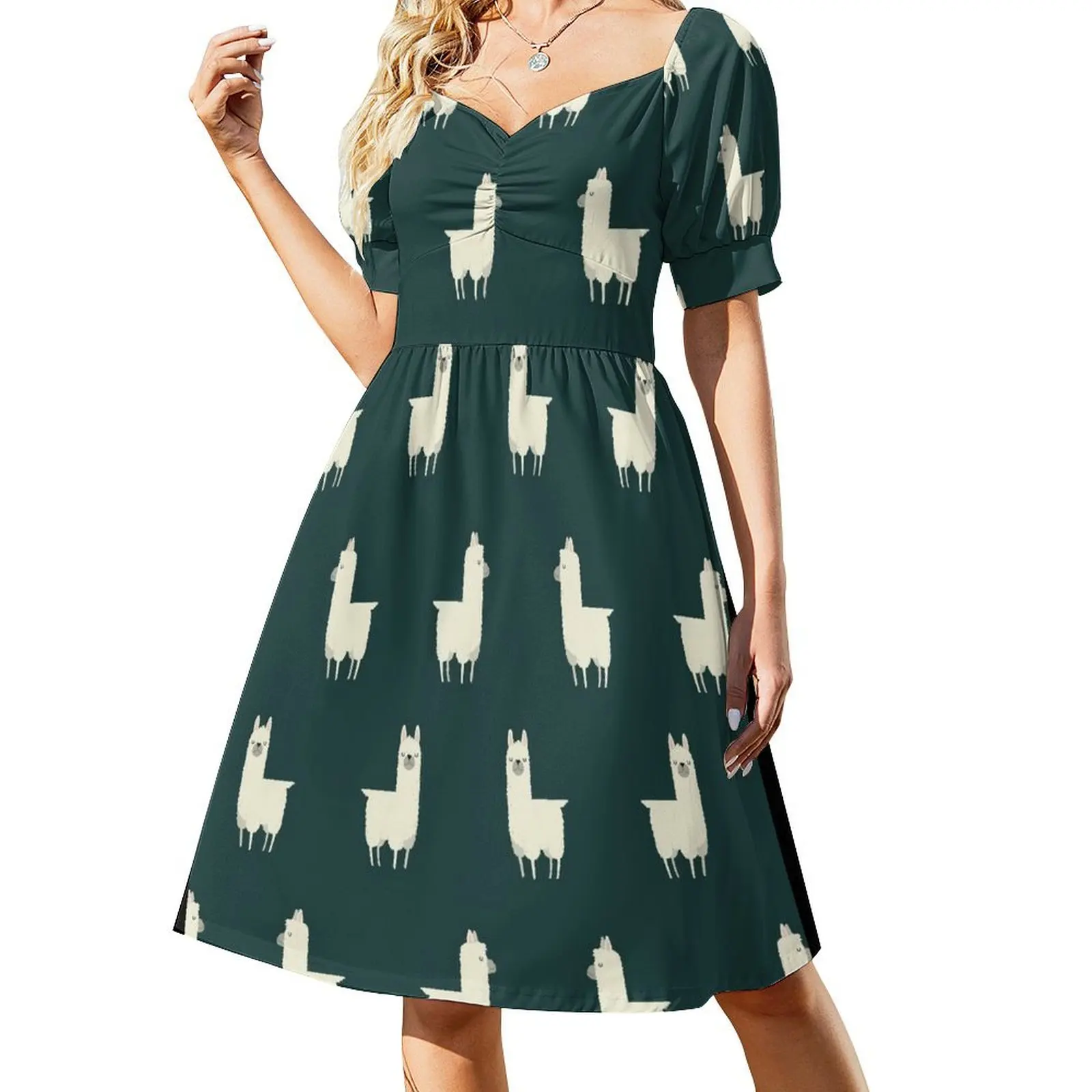 

Llamas Short Sleeved Dress summer dresses for women 2025 Womens dresses Dress