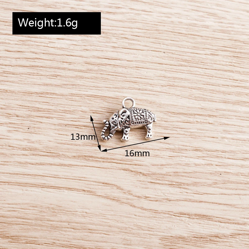 Tusember 20 Stück Legierungs-Anhänger in Form von Eule, Bär, Elefant und Pferd für Schmuck, Halsketten, DIY-Armbänder, Ohrringe, Zubehör und Bastelarbeiten – Detail 13