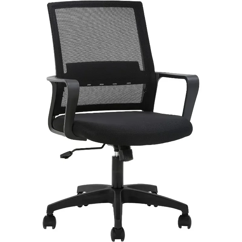 

HOT Office Chair Ergonomic Desk Chair Mid-Back Mesh Computer Chair Lumbar Support Comfortable Executive Adjustable Rolling Swive