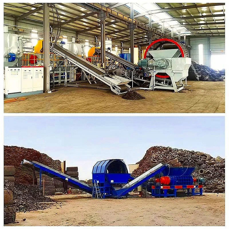 Tire Recycling Production Line Rubber Powder Making Machine Waste Tyre To Rubber Tile Manufacturing Equipment Customized Design