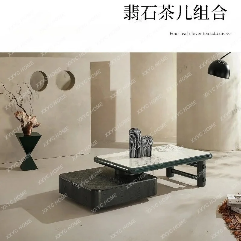 XXMarble rectangular coffee table combination  minimalist high-end living room coffee table tea table
