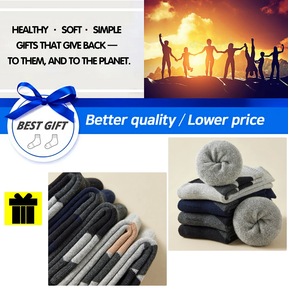 Meias masculinas retrô de algodão argyle, forradas de lã, sola felpuda, meias longas de algodão anti-odor, meias de cano médio para o calor do inverno