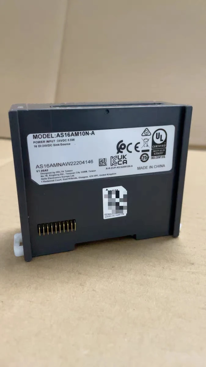 USED Delta AS16AM10N-A 16DI programmable controller digital