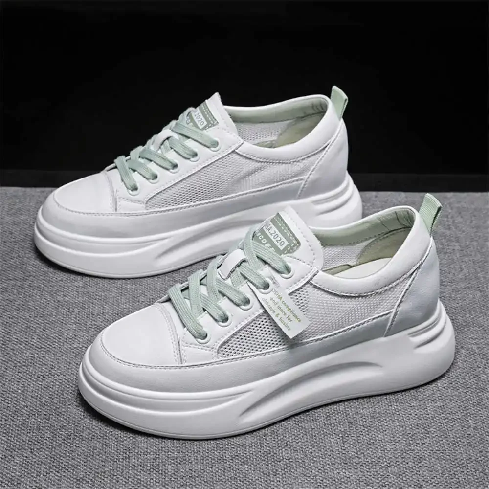 Height Up Size 38 Red Shose Tennis Rainbow Women's Sneakers Silver Color Shoes Sport On Sale Sneachers High Grade Price