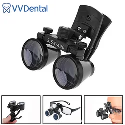 Binocular Dental Loupe 2.5X 3.5X with Clip Pupillary Distance Adjustable Dentist Professional Optical Magnifying Glass