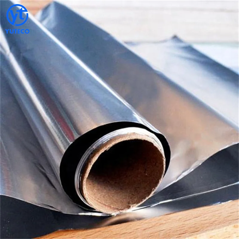 Heat Resistant High Gloss Aluminium Foil Roll Metalized Pet Film Rolls for Printing and Packaging 20 Micron Sheet Aluminum Foil