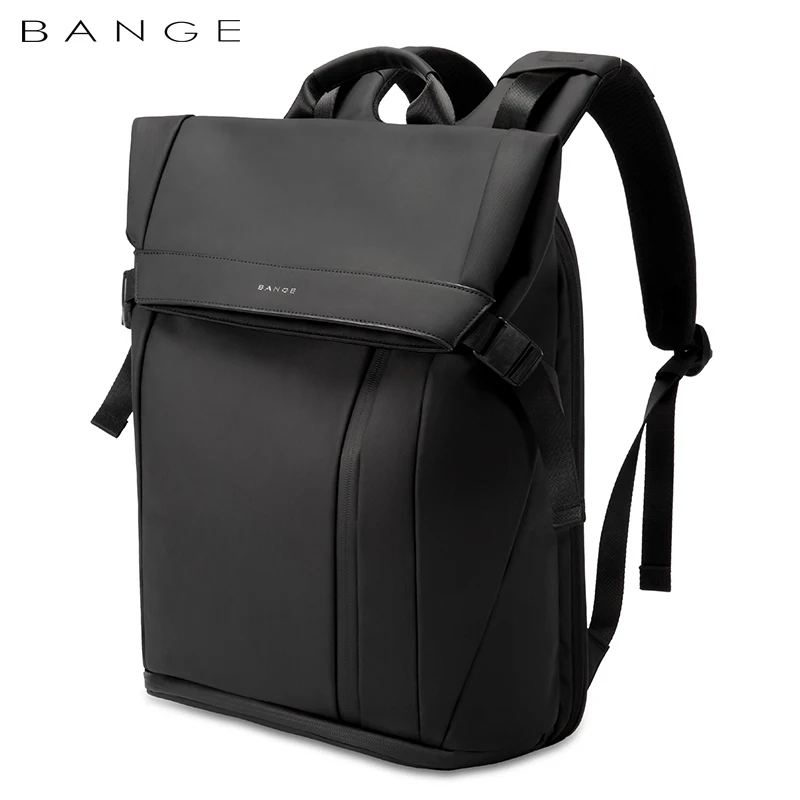 BANGE 15.6-inch laptop Men\'s business backpack waterproof multi compartment travel bag Black backpack suitable for men and women