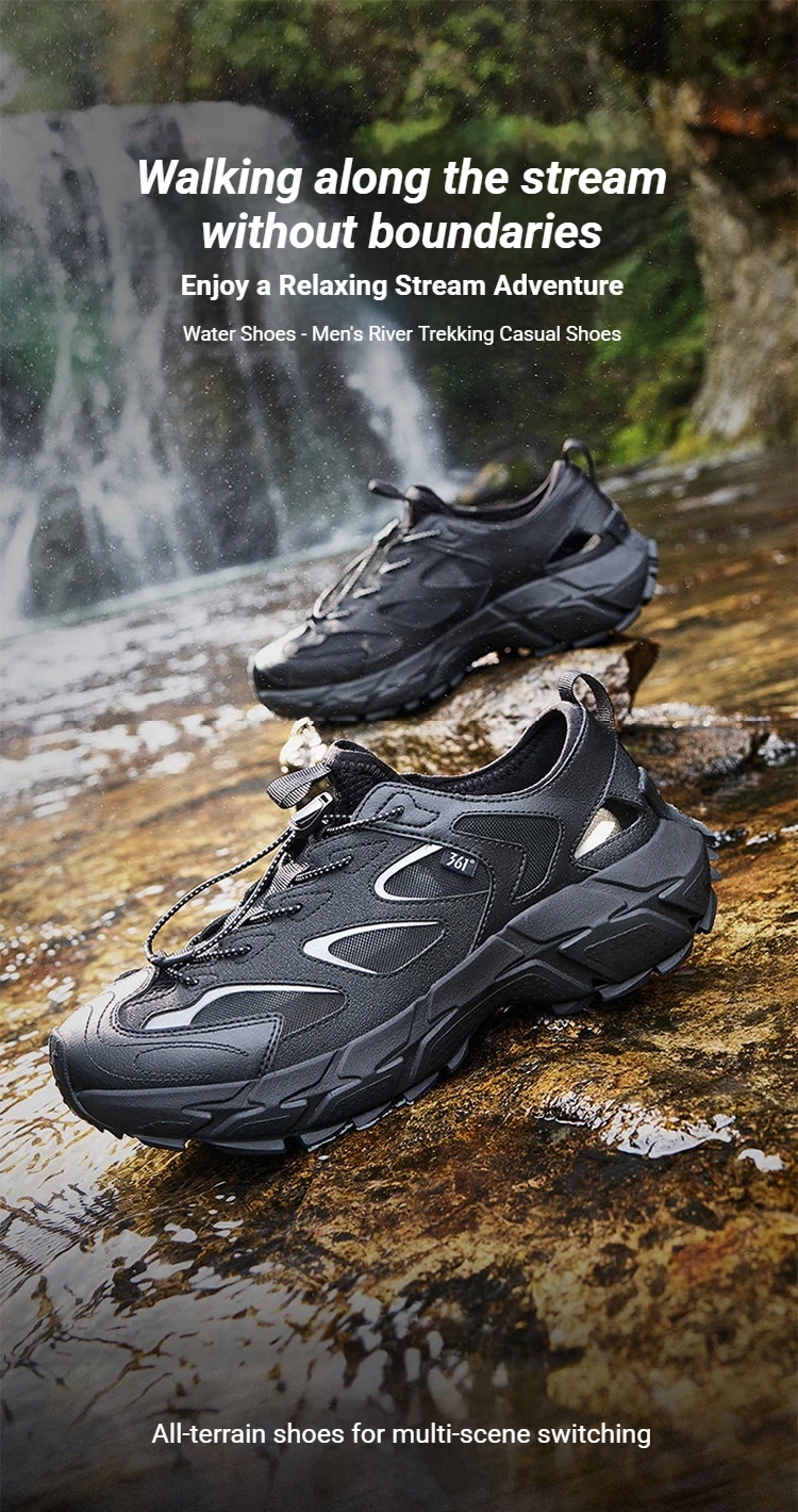 361 Degrees Paddle Herren-Flusswanderschuhe, Mesh, atmungsaktiv, stabiler Halt, Sommer, Outdoor, Wandern, Angeln, Herren-Sandalen 672626766 – Detail 3