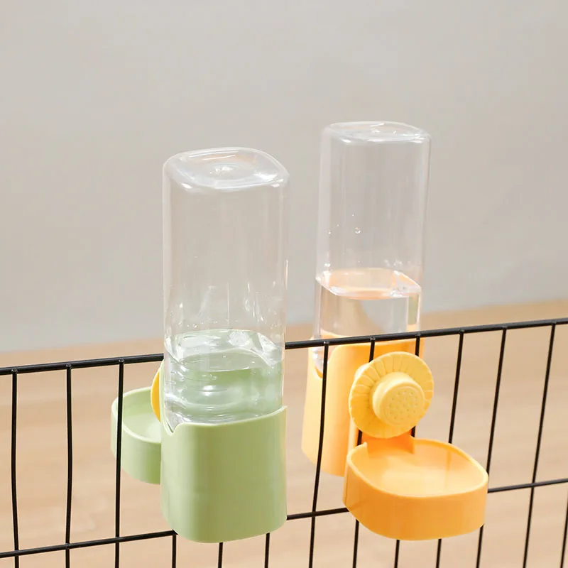 Hängender Wasserspender für Hunde und Katzen, Automatischer Haustier-Wasserspender mit Flasche und Schüssel, Auslaufsicherer Trinkbrunnen für Haustiere
