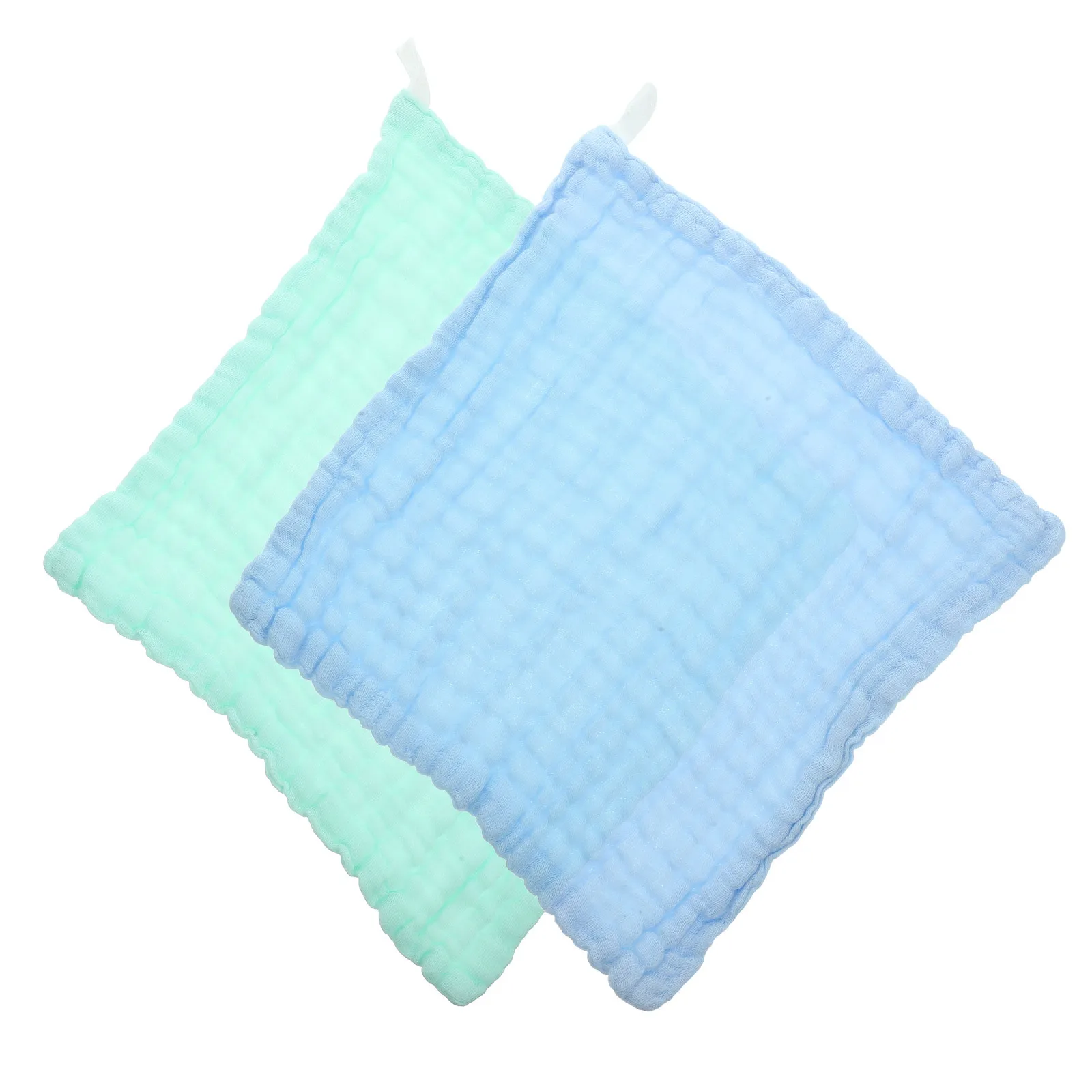 2Pcs Burp Cloth Cotton Absorbent Baby Washcloth Soft Cotton Burping Cloth for Delicate Sensitive Skin Burp Cloths