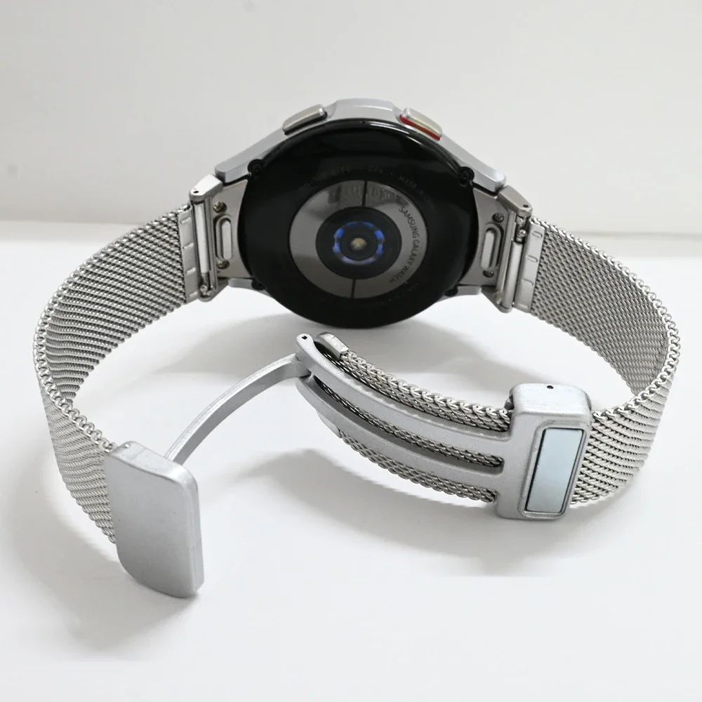 Cinturino rapido in acciaio inossidabile per Galaxy Watch 7/6/5 40mm 44mm Milanese per Samsung Galaxy Watch 6 Classic 43mm 47mm 5pro 45mm