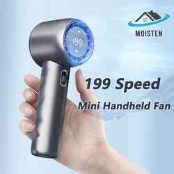 199-Gang tragbarer Lüfter Mini-Handheld-Turbofan USB-Lüfter Ultra-lange Akkulaufzeit Camping-Gadgets