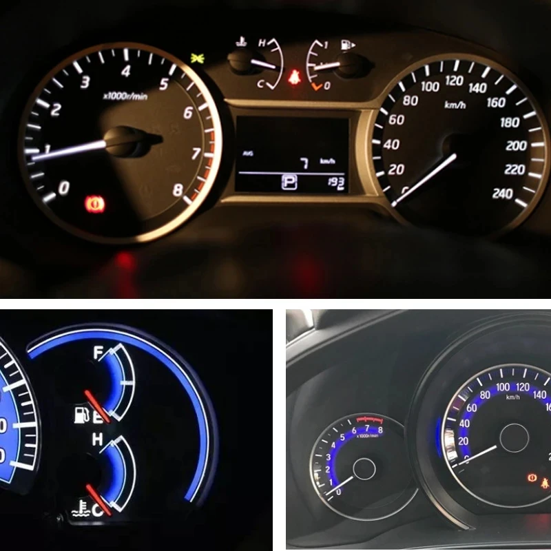 3 6 9 12Pcs Plug and Play Bulb Holder T5 B8.5D Sockets For Speedometer Car Dashboard Instrument Gauge Cluster Dash Cars Interior