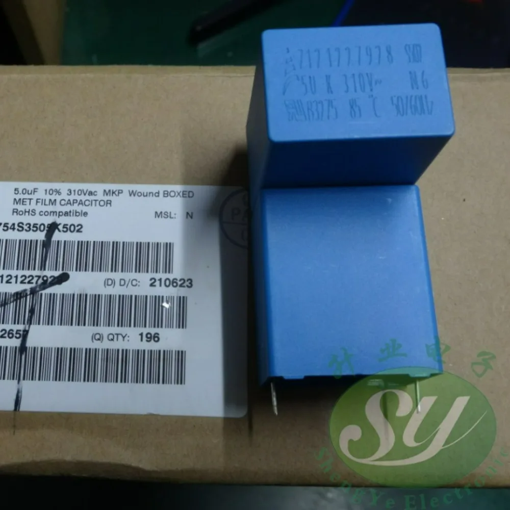 1pcs/lot EPCOS 5.0uf 310vAC 5u0 5uf 505 K Brand New 27.5mm Film Capacitor (Height: 36mm) B32754S3505K