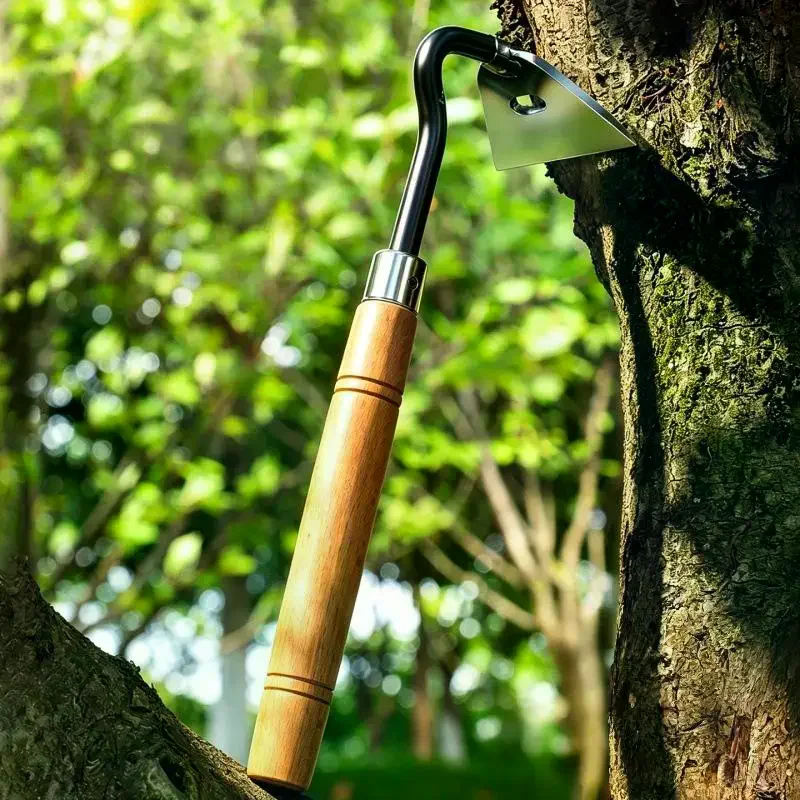 1 Pcs Manganese Steel Weeding Tool Sharp Multifunctional Small Hoe for Tree Bark Scraping Household Gardening & Express Digging