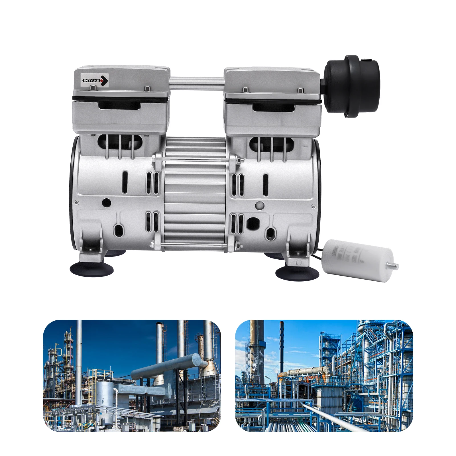 HC750A2 750W Ölfreie Vakuumpumpe 65-70L/min Aluminiumlegierung Industrie-Labor-Vakuumpumpe für Medizin und Lebensmittelverarbeitung