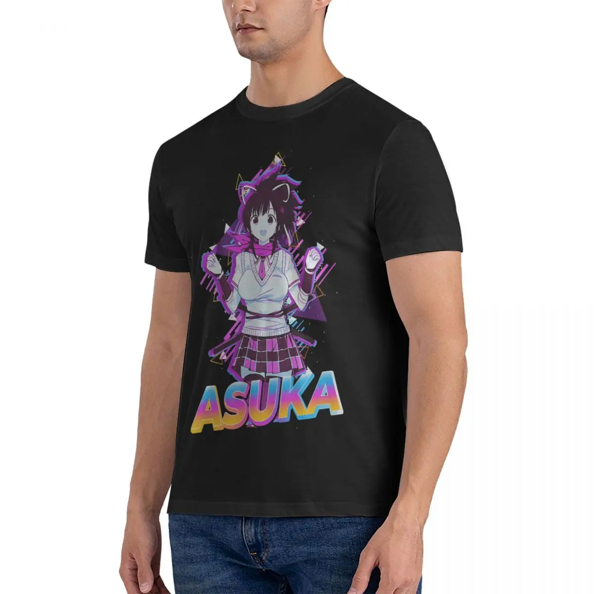 Men's T-Shirt Asuka Ninja Flash Funny Pure Cotton Tee Shirt Short Sleeve Ikaruga T Shirts O Neck Clothing Graphic Printed