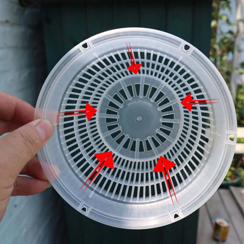 Maceta transparente con Control de raíces, maceta de malla de 11/14cm para flor de orquídeas, contenedor de crecimiento transpirable, maceta de plástico para jardín