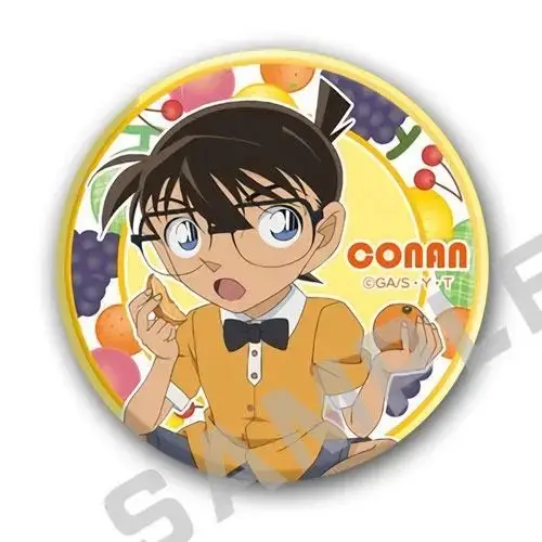 2025 Detective Conan Mouri Ran Haibara Ai Brooches on Backpack Round Cartoon Character Badge Lapel Pins Clothes Hat Accessories