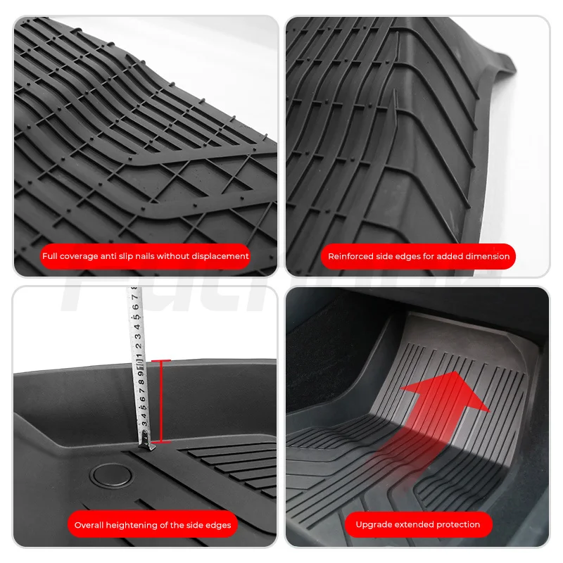 Futhope Floor Pad for Tesla Model 3 Highland Custom Waterproof Mat Non-Slip Floor Liners Surrounded Floor Mats New Design