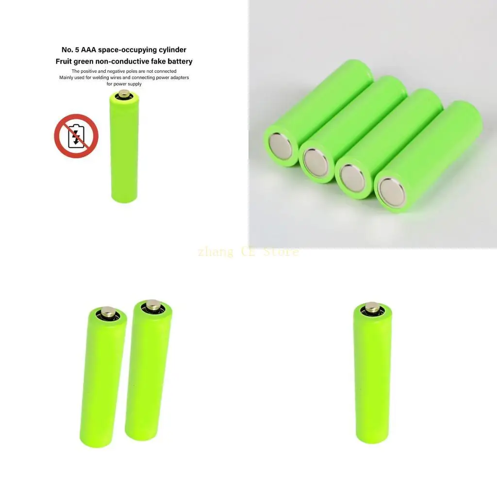 M5TD Pack of 2 2A Size Battery Placeholder Dummy Battery Shell Conductor Solderable Wire Plug for DIY Electronics and Gadgets