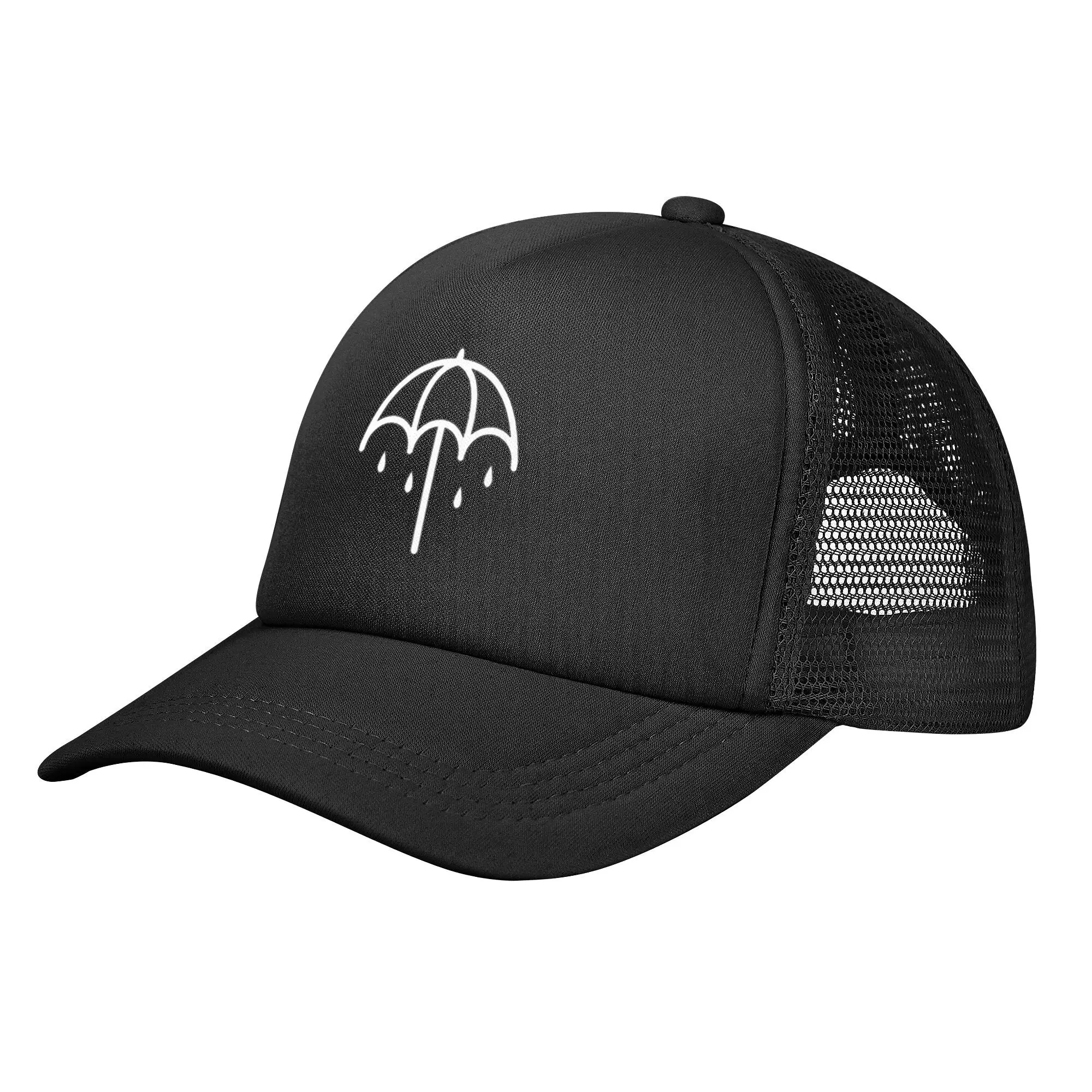 BMTH Bring Me the Horizons Music Band Mesh Baseball Cap Adult Hip-Hop Sun Hat Adjustable Polyester Sun Hats Winter Trucker Hats